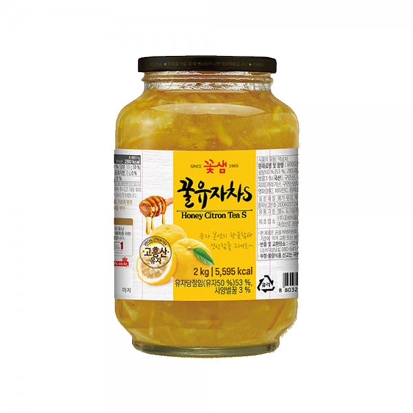 꽃샘 꿀유자차S 2kg