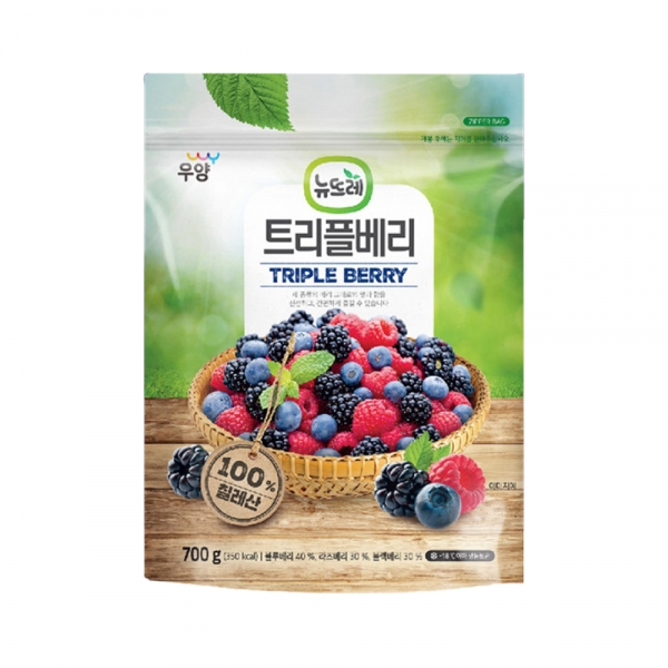 뉴뜨레 냉동 트리플베리 700g 칠레산