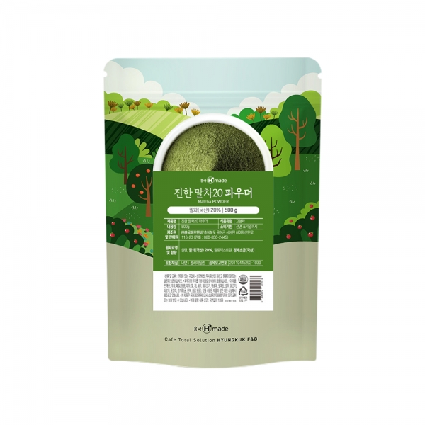 흥국 진한말차20 파우더 500g