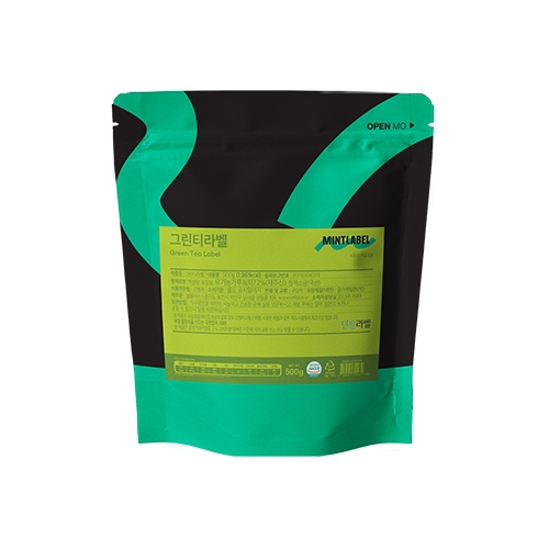 민트라벨 그린티라벨 파우더 500g