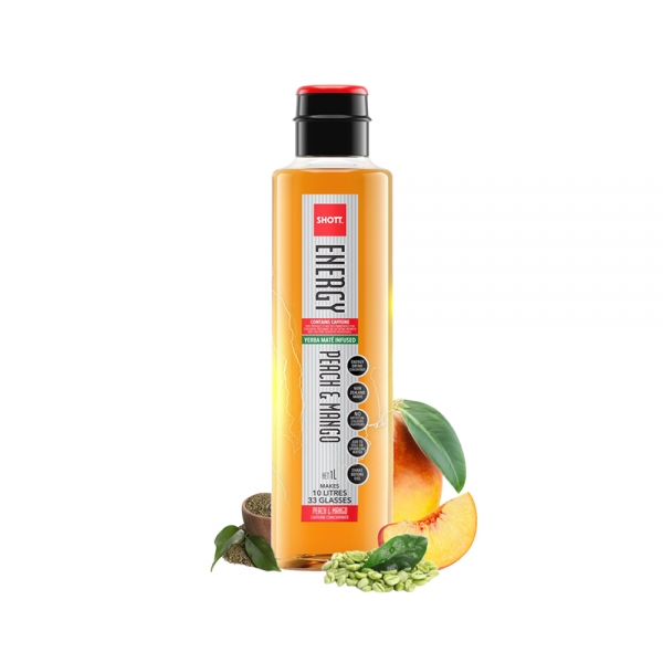 SHOTT 샷 에너지 피치 망고 시럽 1000ml