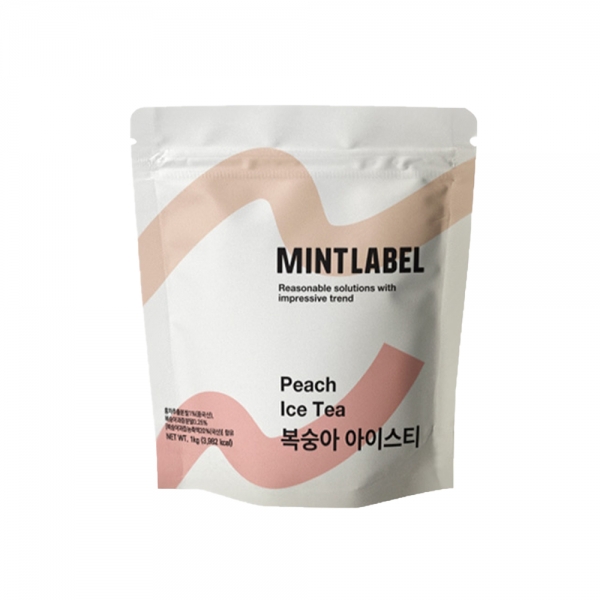 민트라벨 복숭아아이스티 파우더 1kg