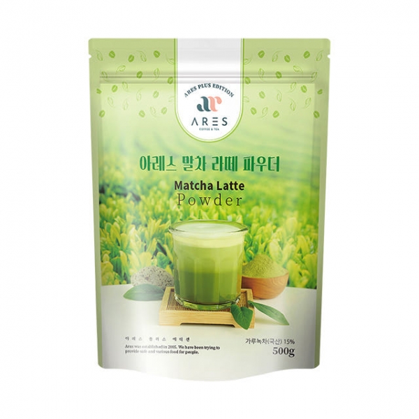 아레스 말차 라떼 파우더 500g