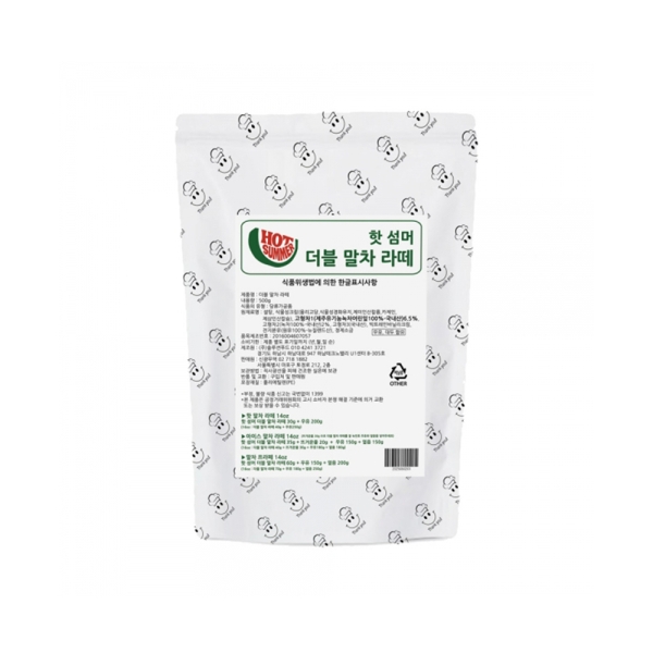 빅트레인 핫섬머 더블 말차 라떼 500g