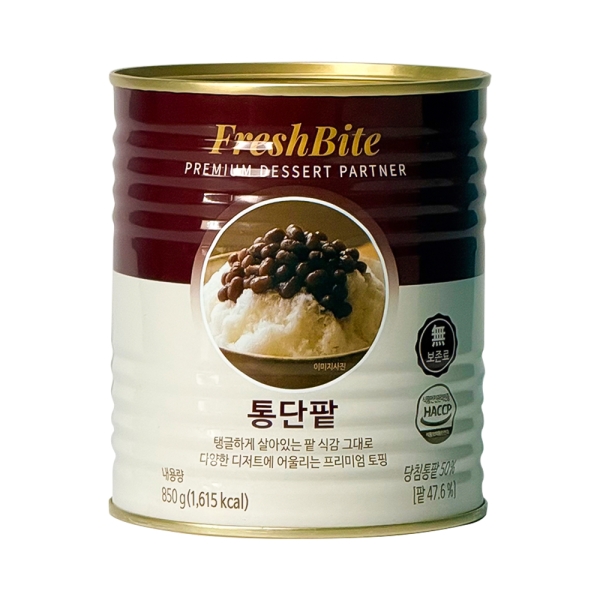 프레시바이트 통단팥 (원터치캔) 850g