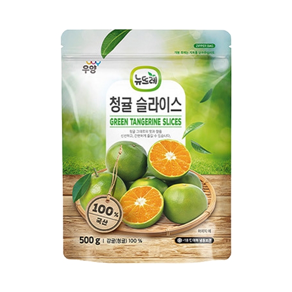 뉴뜨레 냉동 청귤 슬라이스 500g 국산
