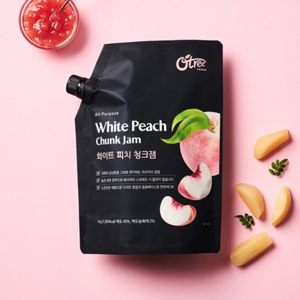 오트리푸드 화이트피치 청크잼 1kg
